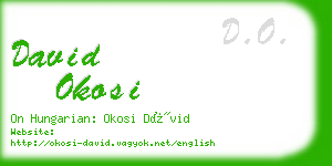 david okosi business card